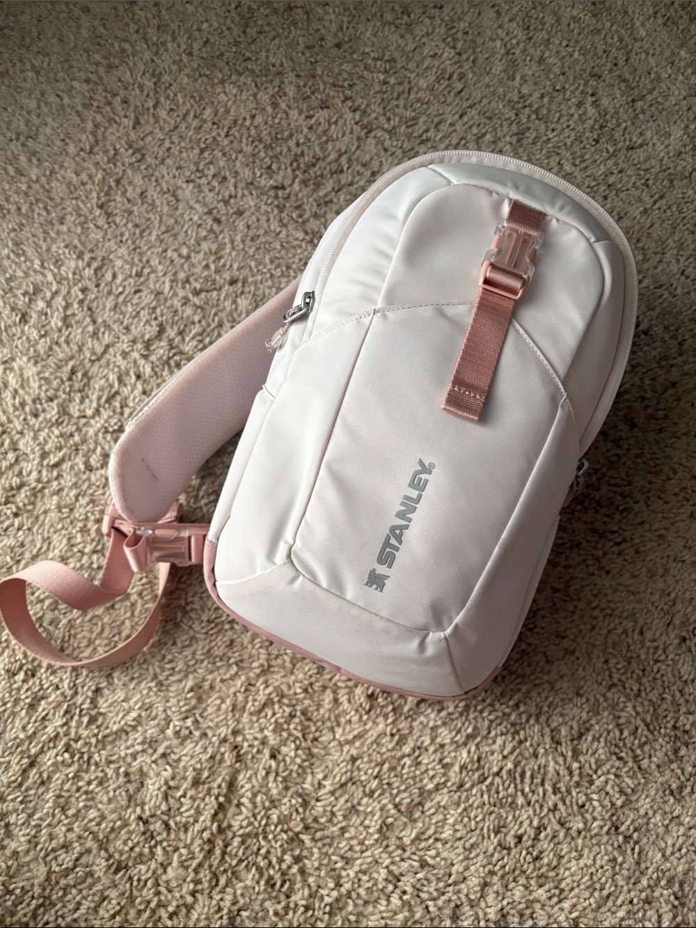 Stanley White and Pink Crossbody Sling Bag